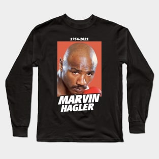 RIP marvin hagler 1954-2021 Long Sleeve T-Shirt